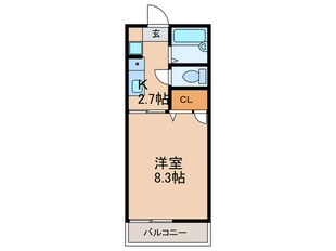 サンハイム２６Ｂ棟の物件間取画像